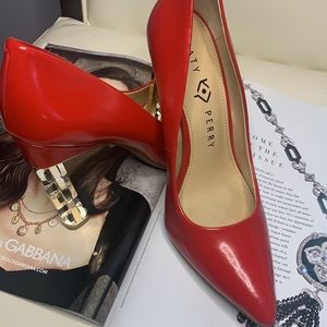Katy-Perry-Collection-The-Suzzie-Red-Chain-Heel-PumpWomens-size-7